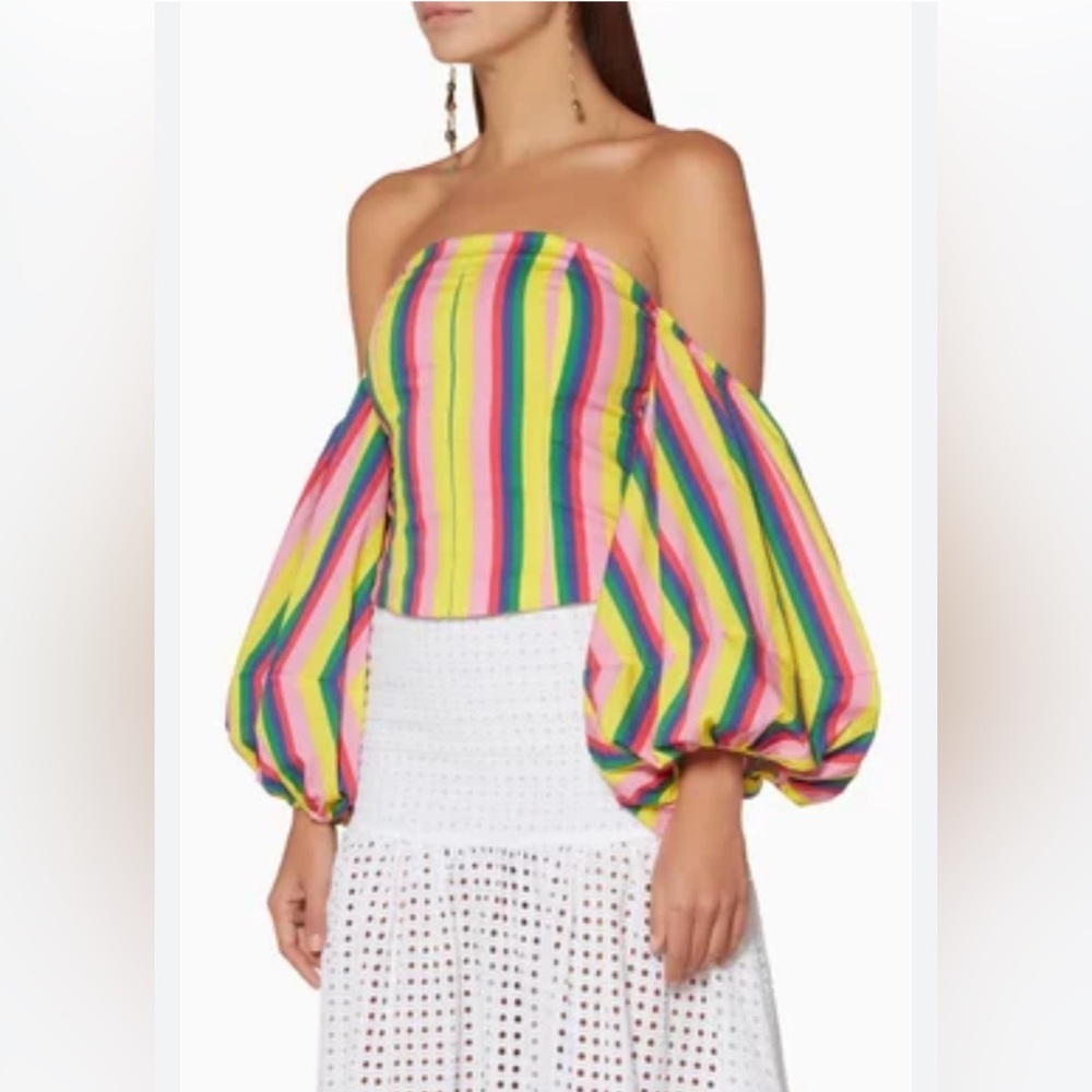 STAUD - Multicolored Emma Striped Top - size Medium